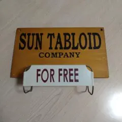 カントリー雑貨　マガジンラック　SUN TABLOID 　サインプレート