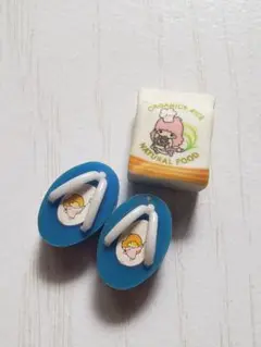 リトルツインスターズ　ミニチュア　下駄　小麦粉　キキララ