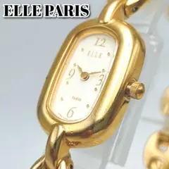 【美品/新品電池】ELLE PARIS エル エレガント ゴールド 腕時計