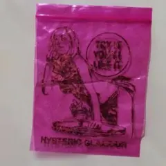 HYSTERIC GLAMOUR ジップ付きビニールバッグ ピンクのサムネイル