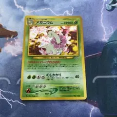 ポケモンカード 旧裏 メガニウム キラ 星あり パック版 美品〜微傷