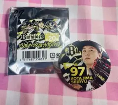 【新品】オリックスバファローズ ビジョンヘッドショットカンバッジ 古田島成龍