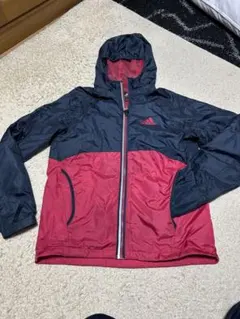 adidas CLIMASTORM ウィンドブレーカー ネイビー/レッド