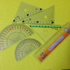 分度器・三角定規・定規セット