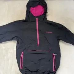 Columbia プルオーバー ジャケット ブラック ピンク