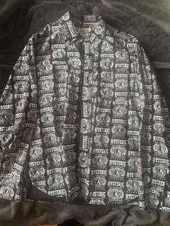 HYSTERIC GLAMOUR 総柄 長袖シャツ ブラック