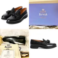 Berwick8491タッセルローファーブラックUK6.5+シューツリー＋付属品