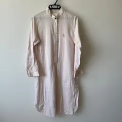 LAURA ASHLEY ストライプ柄シャツワンピース