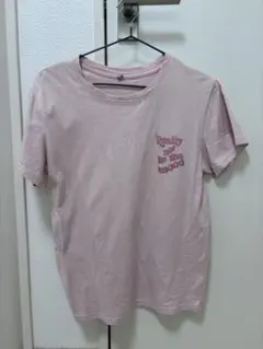 Really not in the mood ロゴTシャツ ピンク