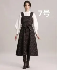 ジャンパースカート ロングワンピース