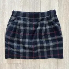 【ADAM ET ROPE】チェックミニスカートのサムネイル