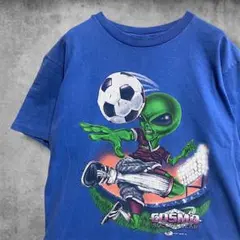 CCYF エイリアン Tシャツ USA製 90s 宇宙人 リトルグレイ サッカー