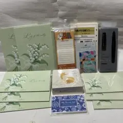 レターセットと文房具セット、セーラー万年筆