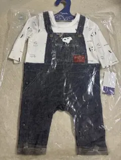 Peanuts スヌーピー柄ロンパース