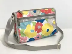 レスポートサック　ミニショルダーバッグ　LESPORTSAC パステルカラー花柄