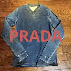 定価9万円　プラダ　デニムTシャツ