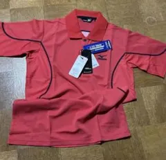 未使用品　ミズノ ICE TOUCH 半袖ポロシャツ バーミリオン　Mサイズ