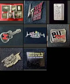 矢沢永吉　ピンバッジ　キーホルダー　ギター　ROCK グッズ　SS席　ミニカー 矢沢永吉 ピンバッジ キーホルダー ギター ROCK グッズ SS席