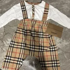 BURBERRY ベビー服 グリーン 9M 帽子付き 箱あり - メルカリ