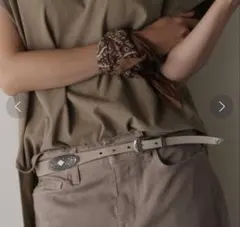 超美品】アパルトモン購入 プントヴィータBROWN CONCHO BELT - メルカリ