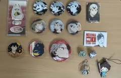 ハイキュー　缶バッジ　ストラップ　マグネット　アクスタ　キーホルダー　校章バッチ