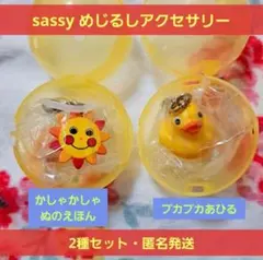 sassy めじるしアクセサリー 2種セット ぬのえほん・プカプカあひるガチャ