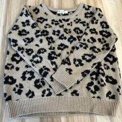 【Natural Beauty Basic】ヒョウ柄ニット