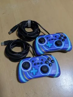 Switch コントローラー ホリパッド ミニ サイクロンブルー 2個 セット