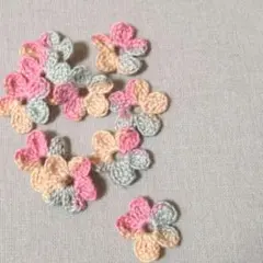 お花モチーフセット⑥MR　デザインA 飾り　アップリケ（オリジナル）
