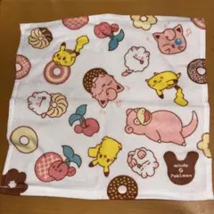 ポケモン ミスタードーナツ　コラボ　タオル　白