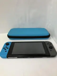 Nintendo Switch 本体 青　グレー ケース付