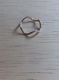 シルバー950　ウェーブ　リング　4.5〜5号　美品