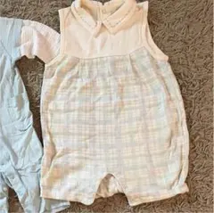 オーガニックコットン ロンパース カバーオール セット