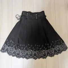 axes femme 黒フレアスカート 音符のサムネイル