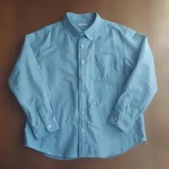 GU キッズ 長袖シャツ ブルー系 150cm