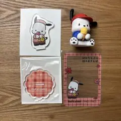 はぴだんぶい秋のお散歩　吉祥寺パルコ　アクスタ　購入特典クリアカード ポチャッコ