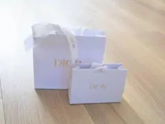 Dior ホワイトショップ袋 2点セット