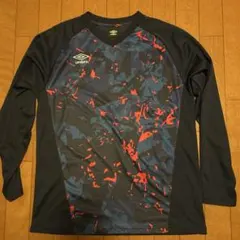 アンブロ 長袖シャツ ネイビー