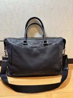 人気　コーチ メトロポリタン 2way ビジネスバッグネイビー A4可