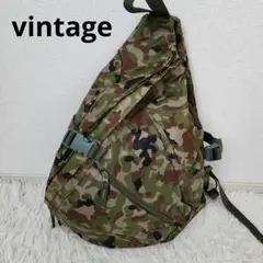 【新品級】希少 レア Y2K ワンショルダー スリング バッグ 迷彩 カモフラ