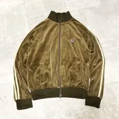 極美品 希少 フレッドペリー ベロア トラックジャケット ダブルジップ