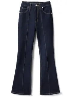 【美品】GRL ダークブルーブーツカットデニム XS