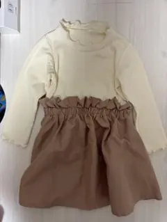 フリル付きワンピース 90サイズ