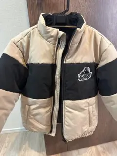 XLARGE KIDS ダウンコート 130サイズ ベージュ・黒　中綿