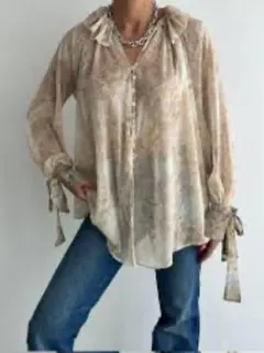 ◆素敵♡格安◆ ZARA ZW COLLECTION 花柄シアーブラウス