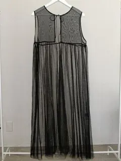 CITYSHOP チュール ノースリーブ ワンピース ブラック - メルカリ