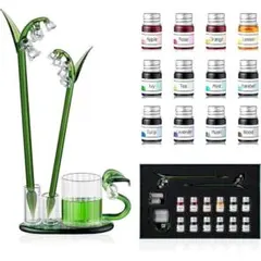 *12.38* ESSSHOPベルランガラスペン レインボーク 可愛いガラスペン