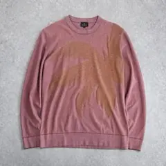PS Paul Smith ビッグリーフ ニット コットン 総柄 ポールスミス