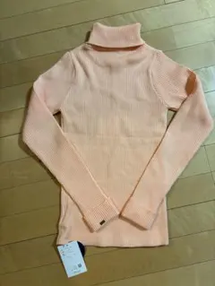 TINA:JOJUN 新品タートルネック リブニット パステルオレンジ