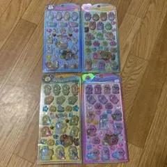 おぱんちゅうさぎ んぽちゃむ プクプクシール 4枚セットのサムネイル